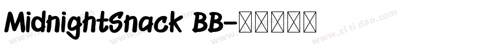 MidnightSnack BB字体转换